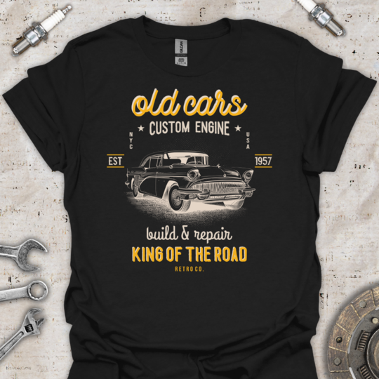 Old Cars EST 1957 T-Shirt - Car Threads