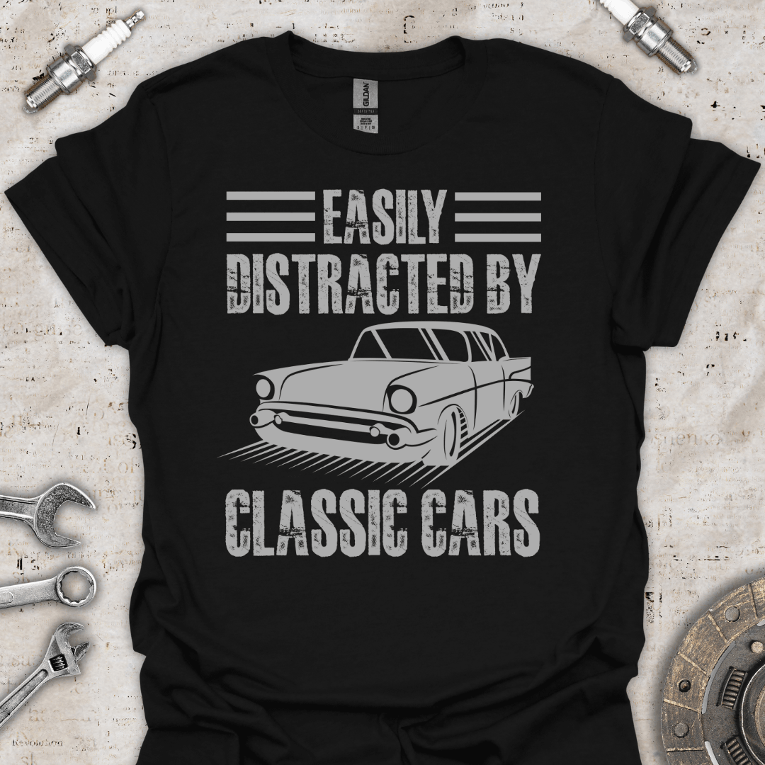 Easily Distracted by Classic Cars T-Shirt - Car Threads