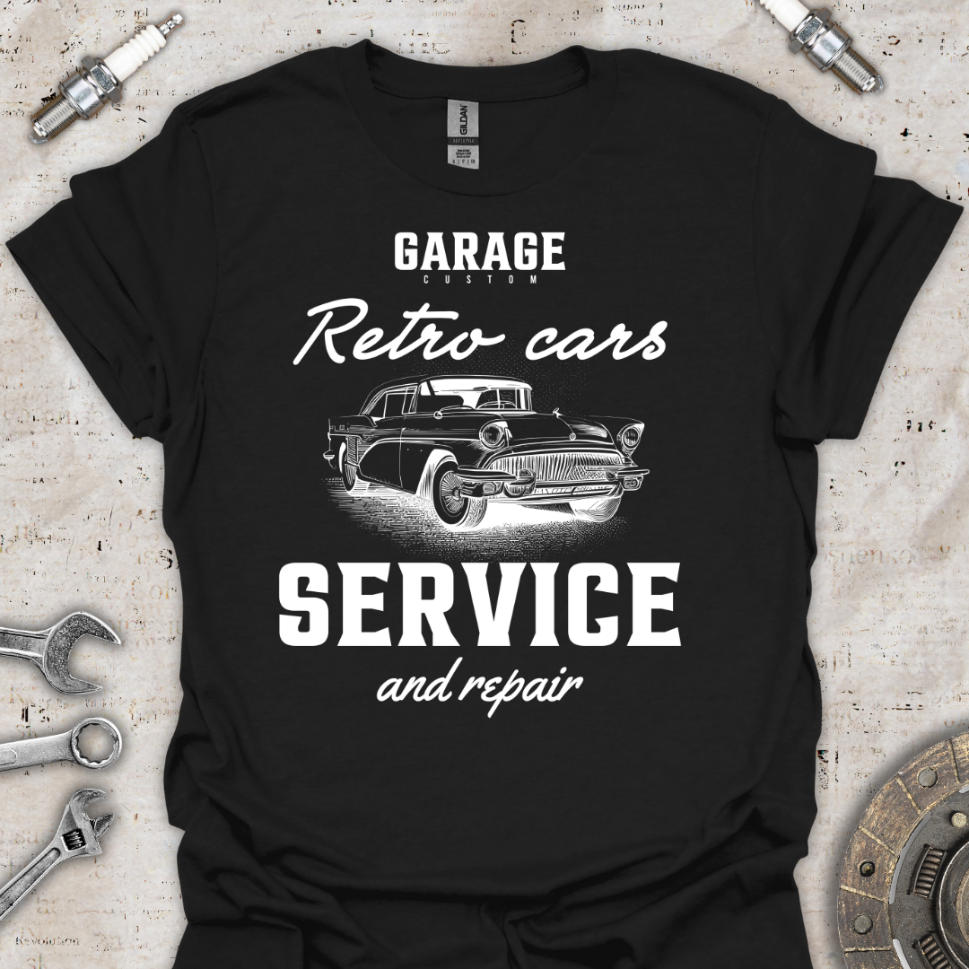 Retro Cars Service T-Shirt - Car Threads