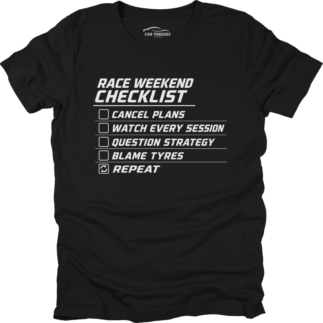 Race Weekend Checklist