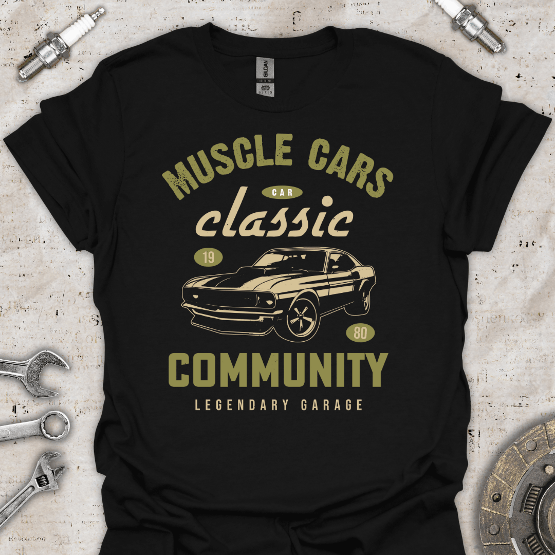 Muscle Cars Classic Community Legendary Garage T-Shirt - Car Threads