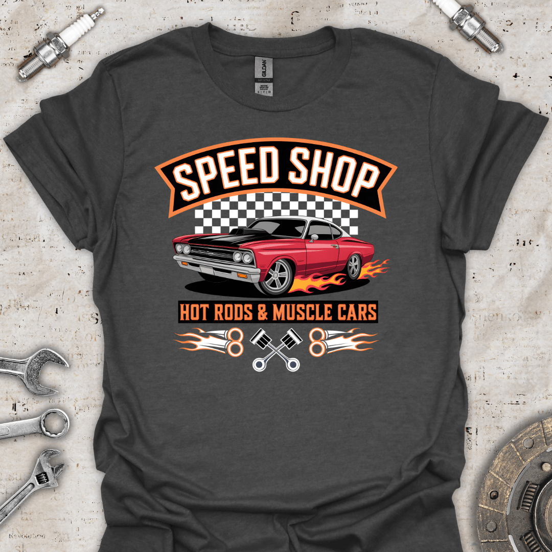 Speed Shop - Hot Rods & Muscle Cars T-Shirt - Car Threads