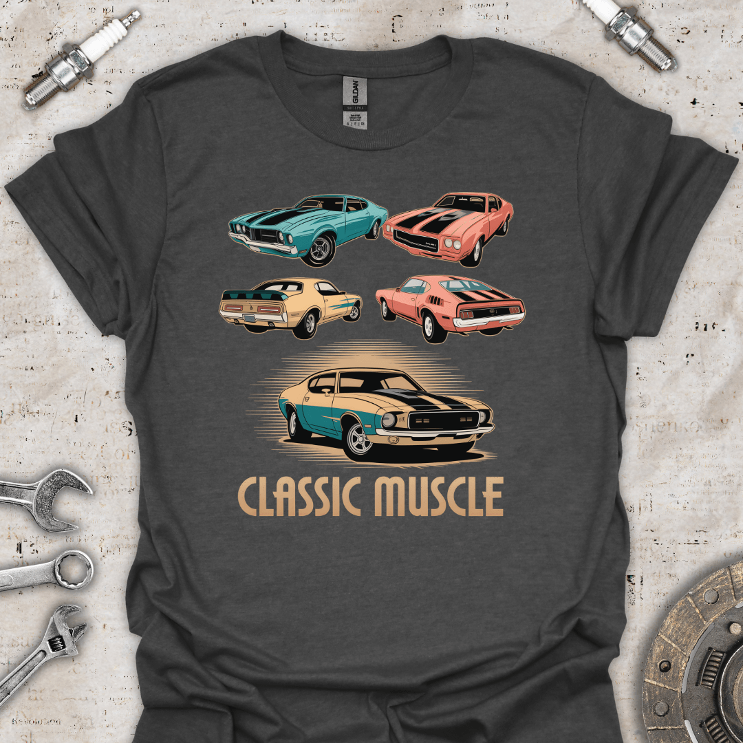 Retro Classic Muscle Cars T-Shirt - Car Threads