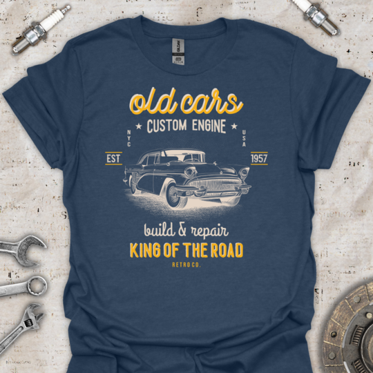 Old Cars EST 1957 T-Shirt - Car Threads