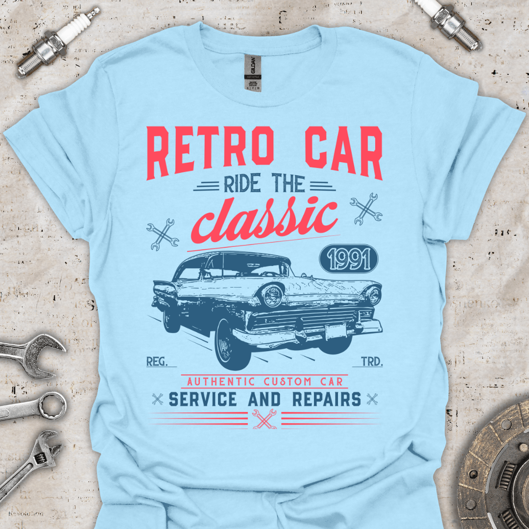 Retro Ride the Classic 1991 T-Shirt - Car Threads