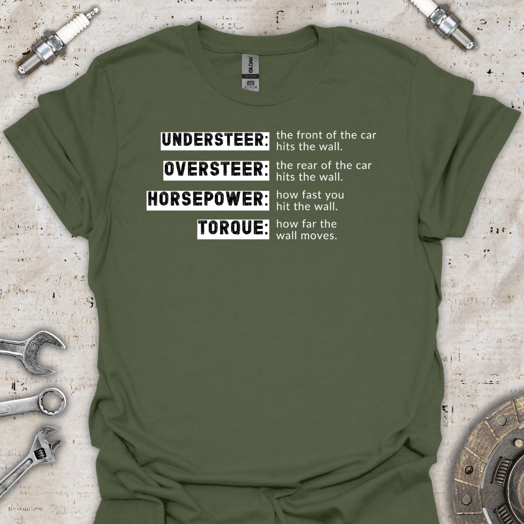 Understeer Oversteer T-Shirt - Car Threads