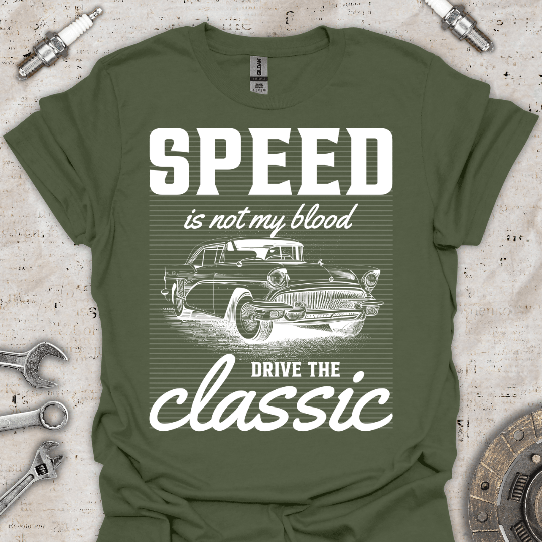 Speed in Not my Blood Drive the Classic T-Shirt - Car Threads