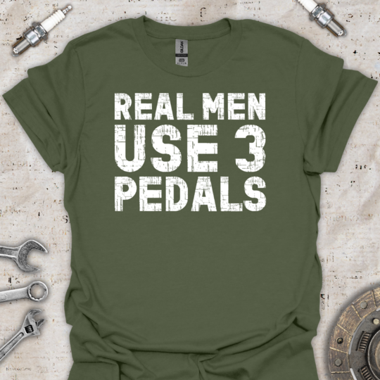 Real Men Funny T-Shirt - Car Threads