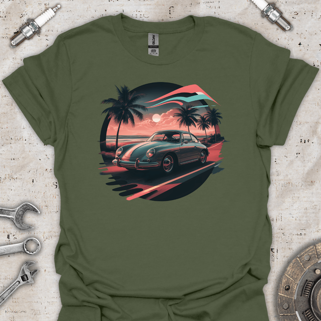 Sunset classic car T-Shirt - Car Threads