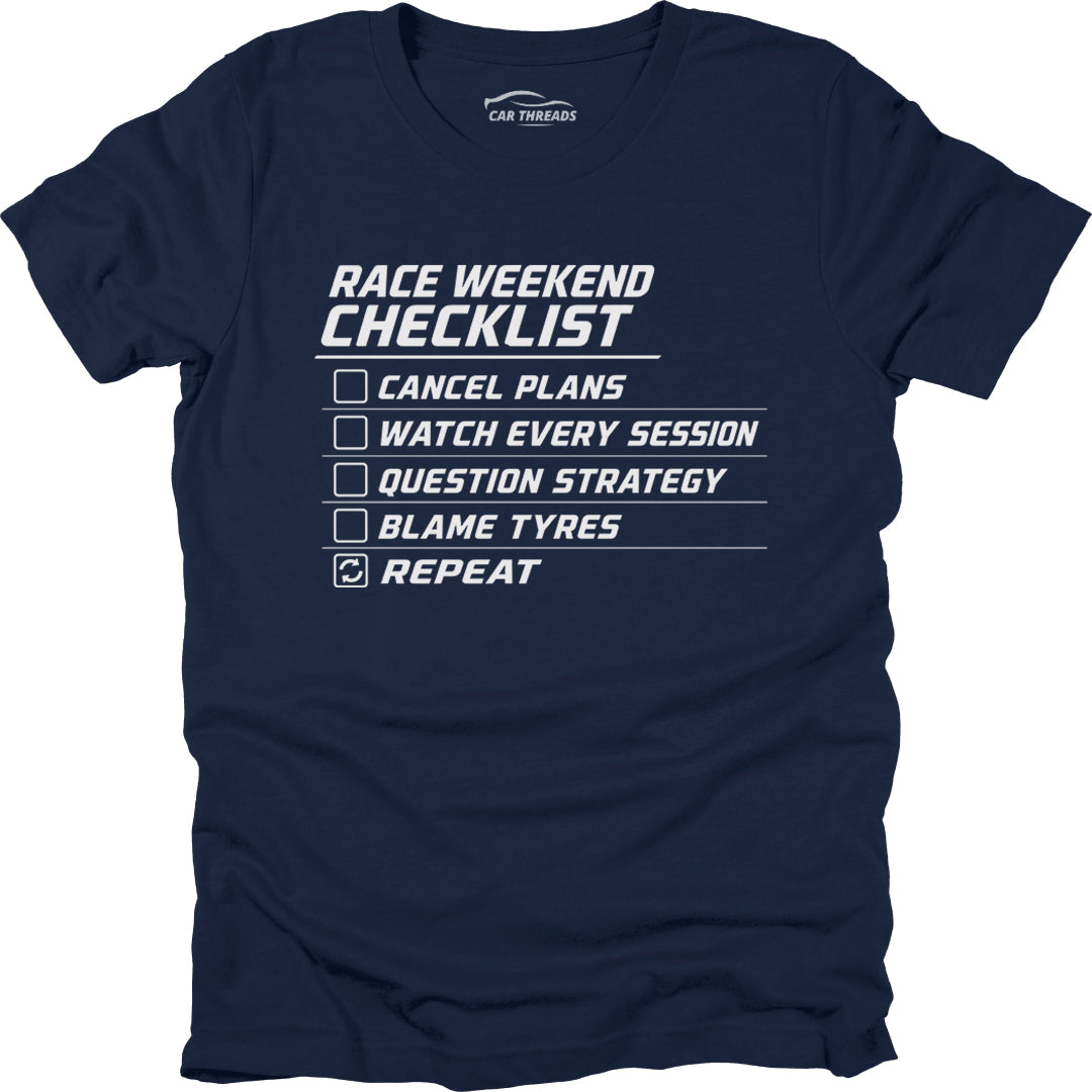 Race Weekend Checklist