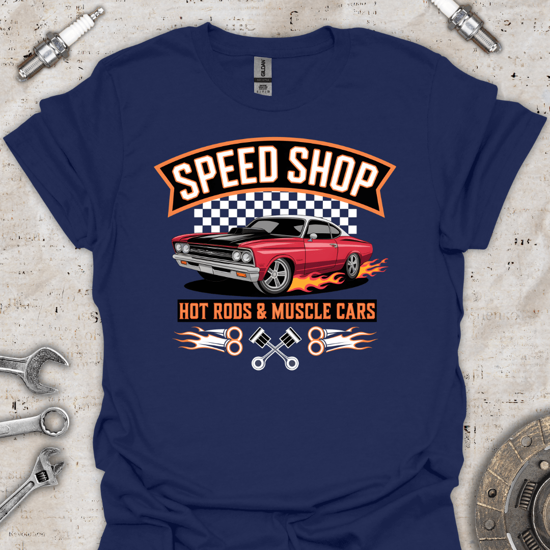 Speed Shop - Hot Rods & Muscle Cars T-Shirt - Car Threads