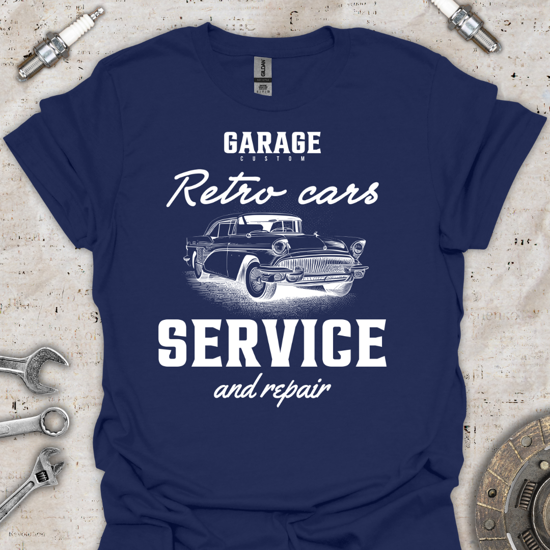 Retro Cars Service T-Shirt - Car Threads