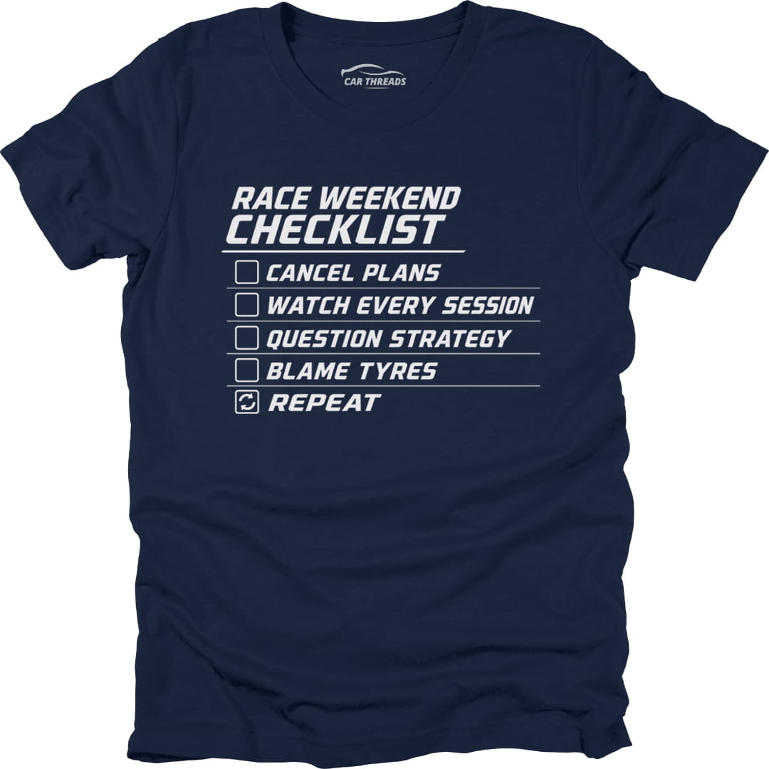 Race Weekend Checklist