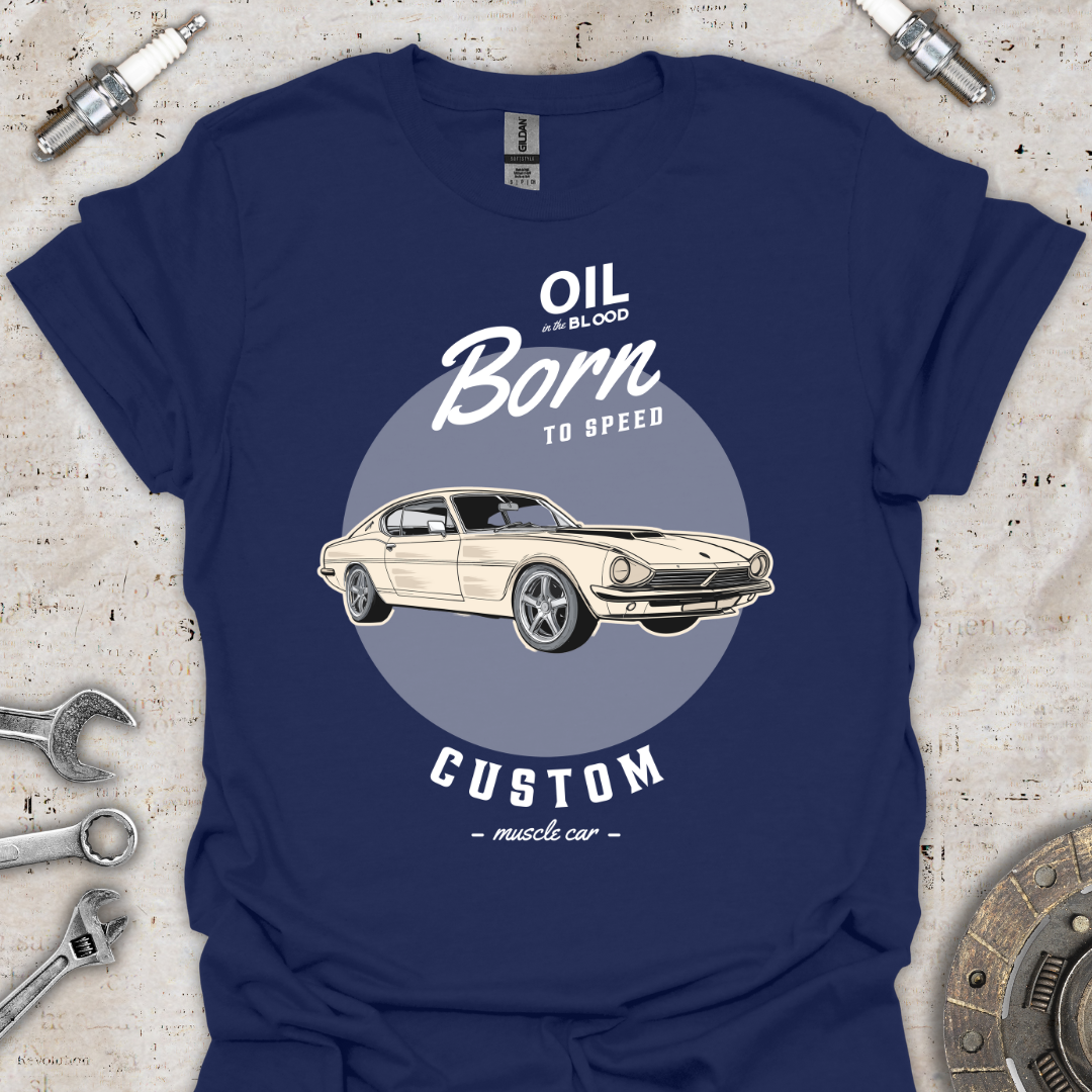 Oil in the Blood T-Shirt - Car Threads