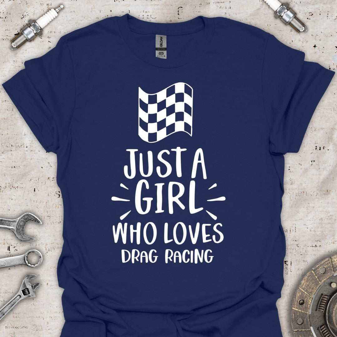 Drag Racing Girl T-Shirt - Car Threads