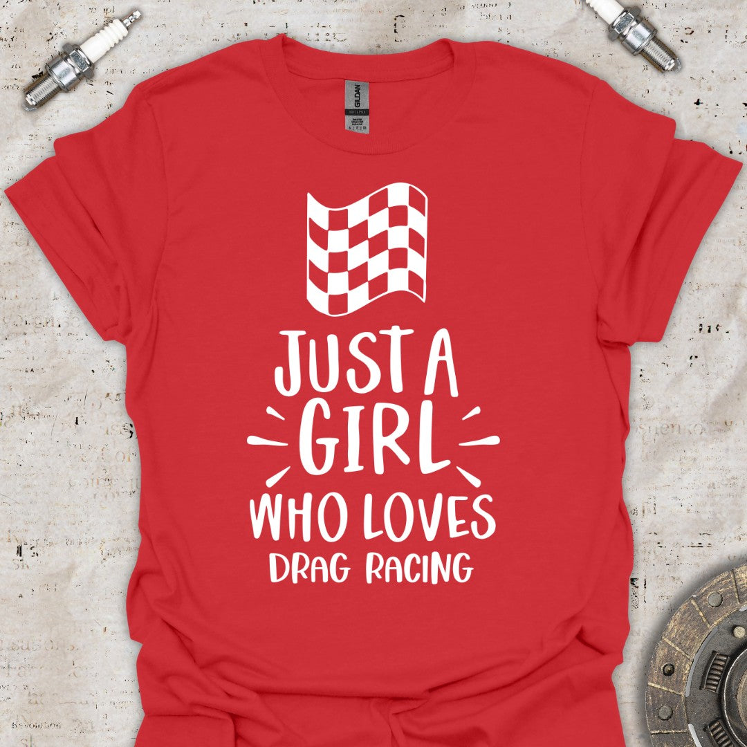 Drag Racing Girl T-Shirt - Car Threads