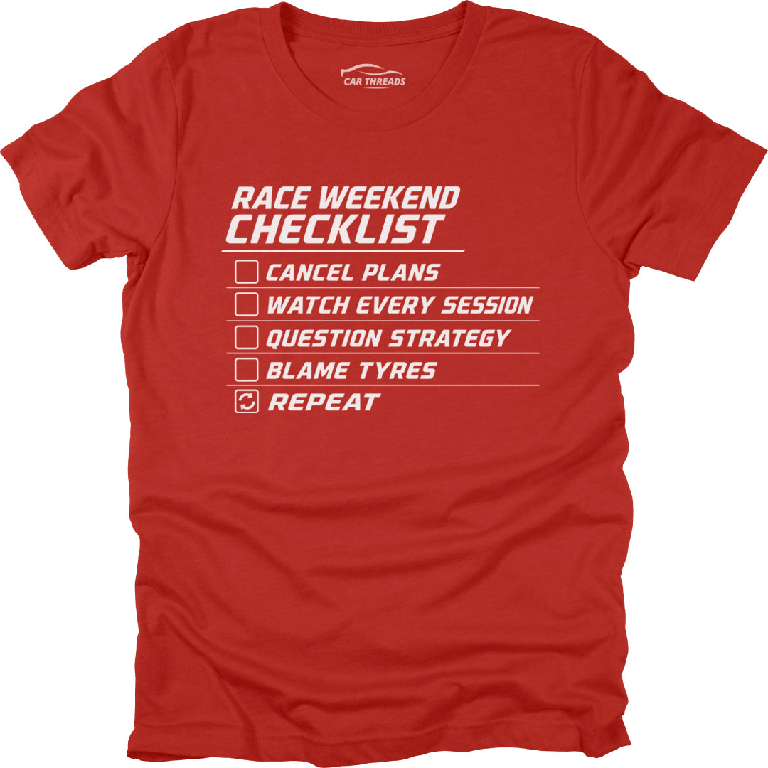 Race Weekend Checklist