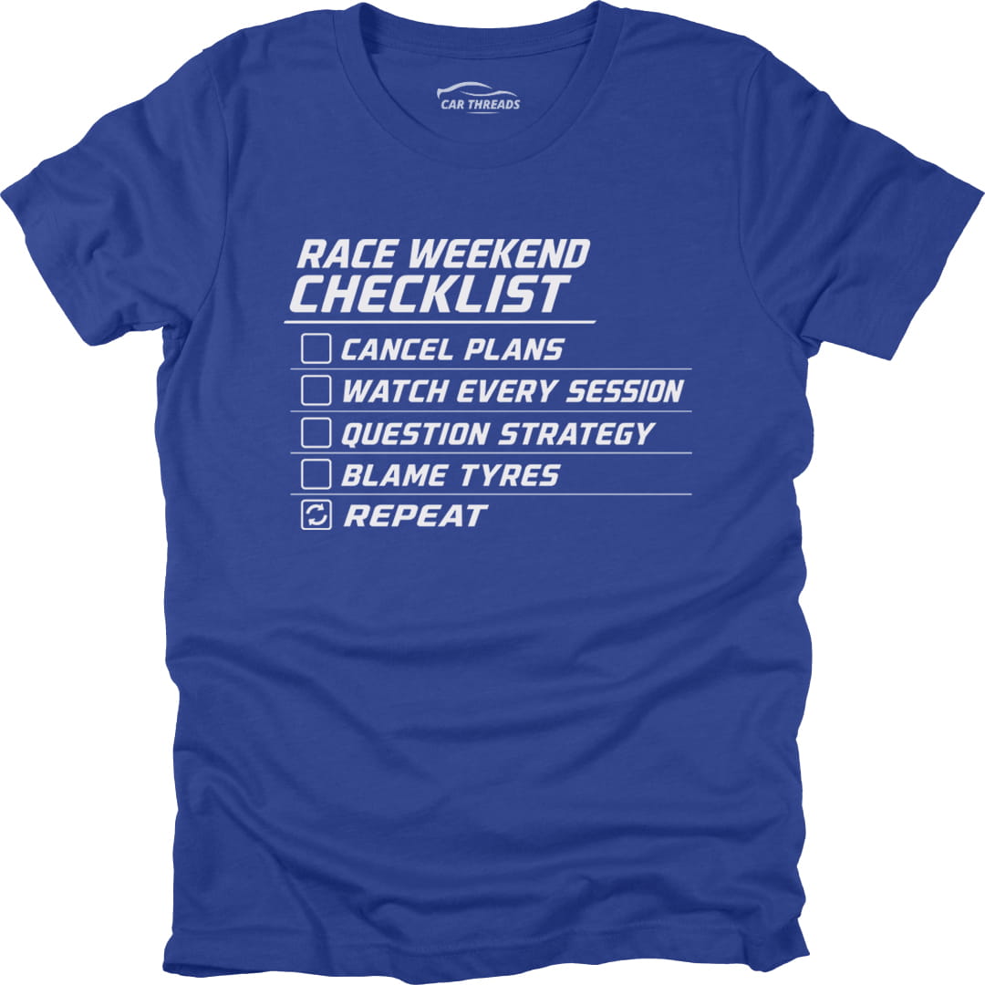 Race Weekend Checklist