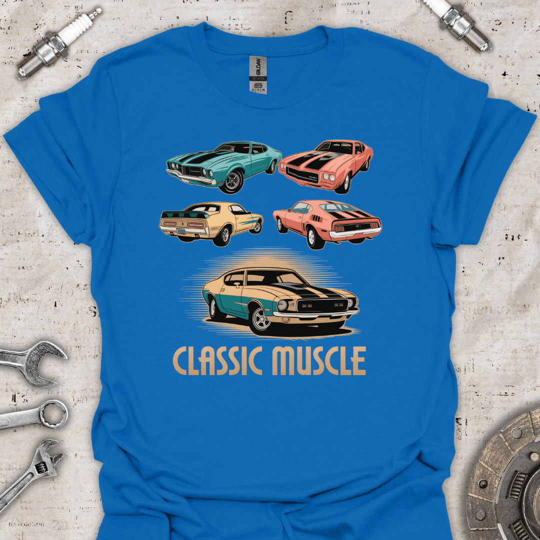 Retro Classic Muscle Cars T-Shirt - Car Threads