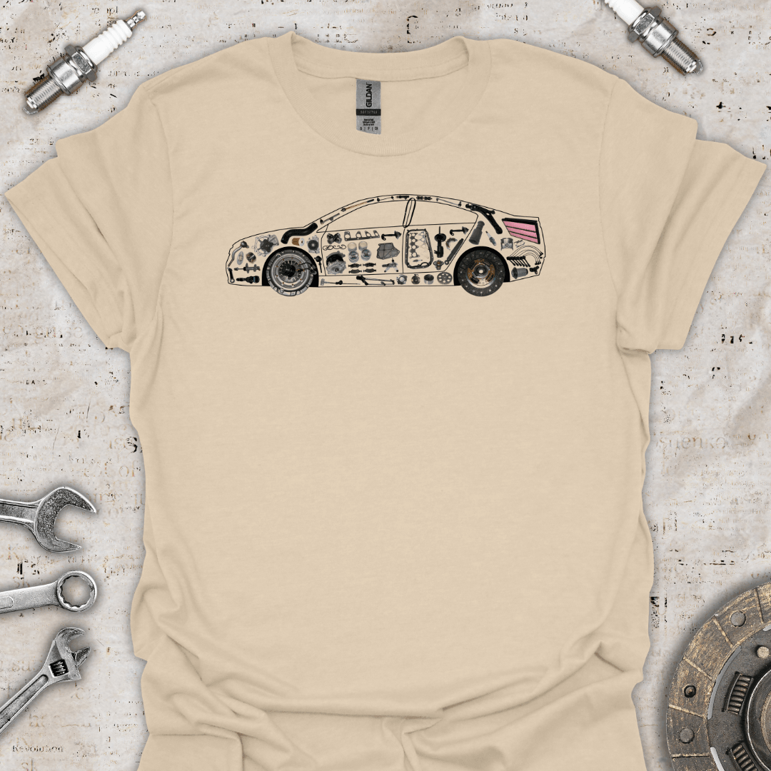 Car Parts T-Shirt - Car Threads