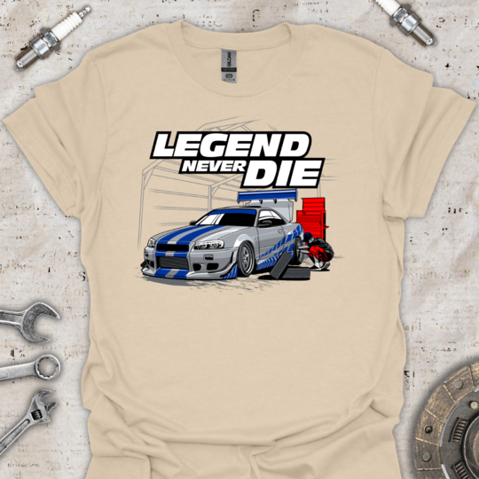 Legends Never Die T-Shirt - Car Threads