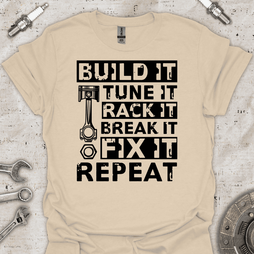 Build it Tune it T-Shirt - Car Threads