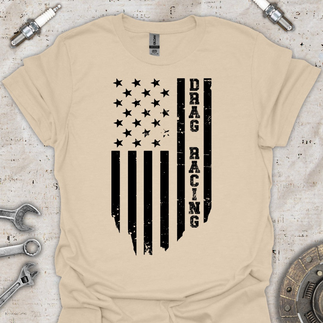 Drag Racing - Flag T-Shirt - Car Threads