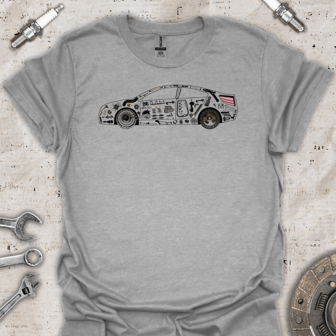 Car Parts T-Shirt - Car Threads