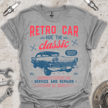 Retro Ride the Classic 1991 T-Shirt - Car Threads