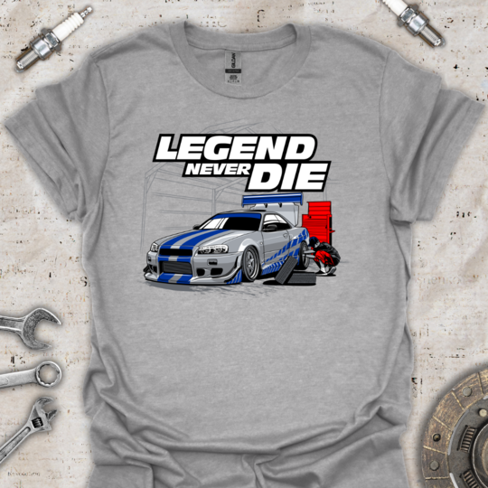 Legends Never Die T-Shirt - Car Threads