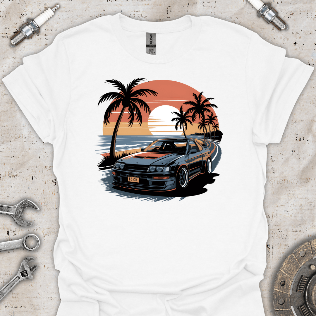 JDM Sports Car Sunset T-Shirt - Car Threads