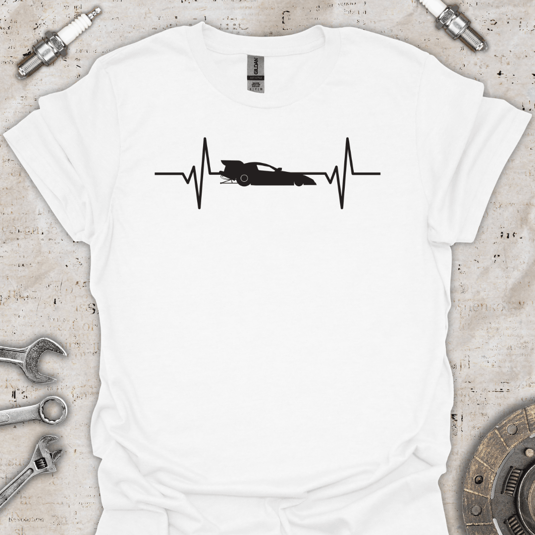 Drag Racing Heartbeat T-Shirt - Car Threads