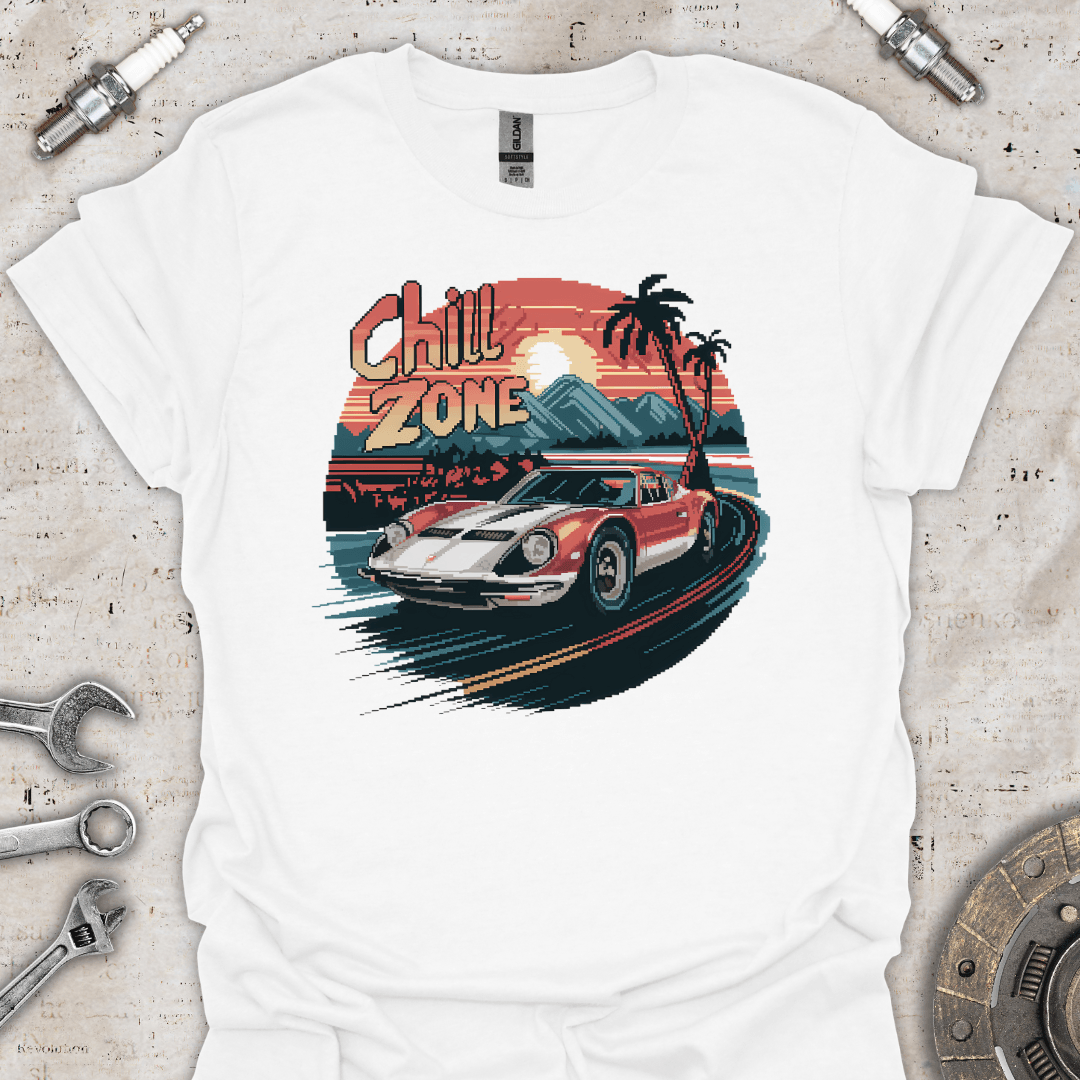 Chill Zone Racing Car Unisex Softstyle T-Shirt - Car Threads