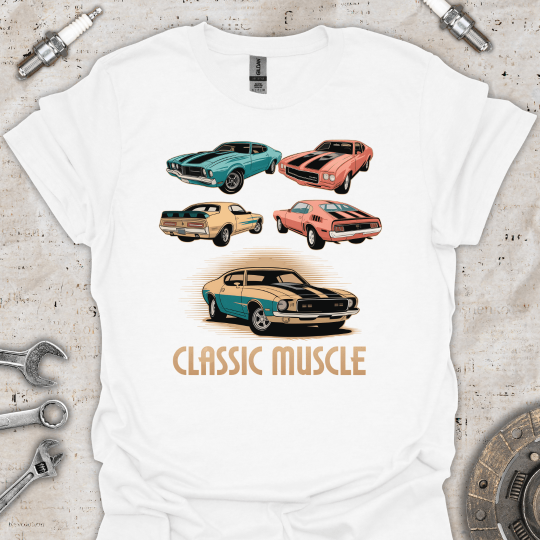 Retro Classic Muscle Cars T-Shirt - Car Threads